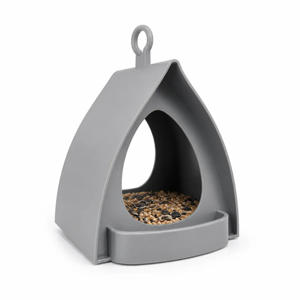 Protective Roof & Hanging Loop Window Bird Feeder