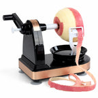 Spring-Tensioned Blade & Suction-Base Apple Peeler, Corer & Slicer (3-in-1)