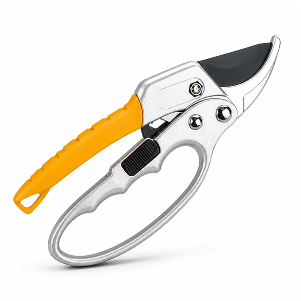 SK5 Steel Ratchet Garden Pruner (Non-Slip Handle)