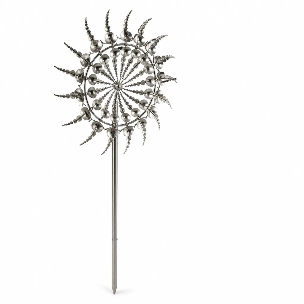Rust-Resistant Iron Kinetic Wind Spinner (Includes Ground Stake)