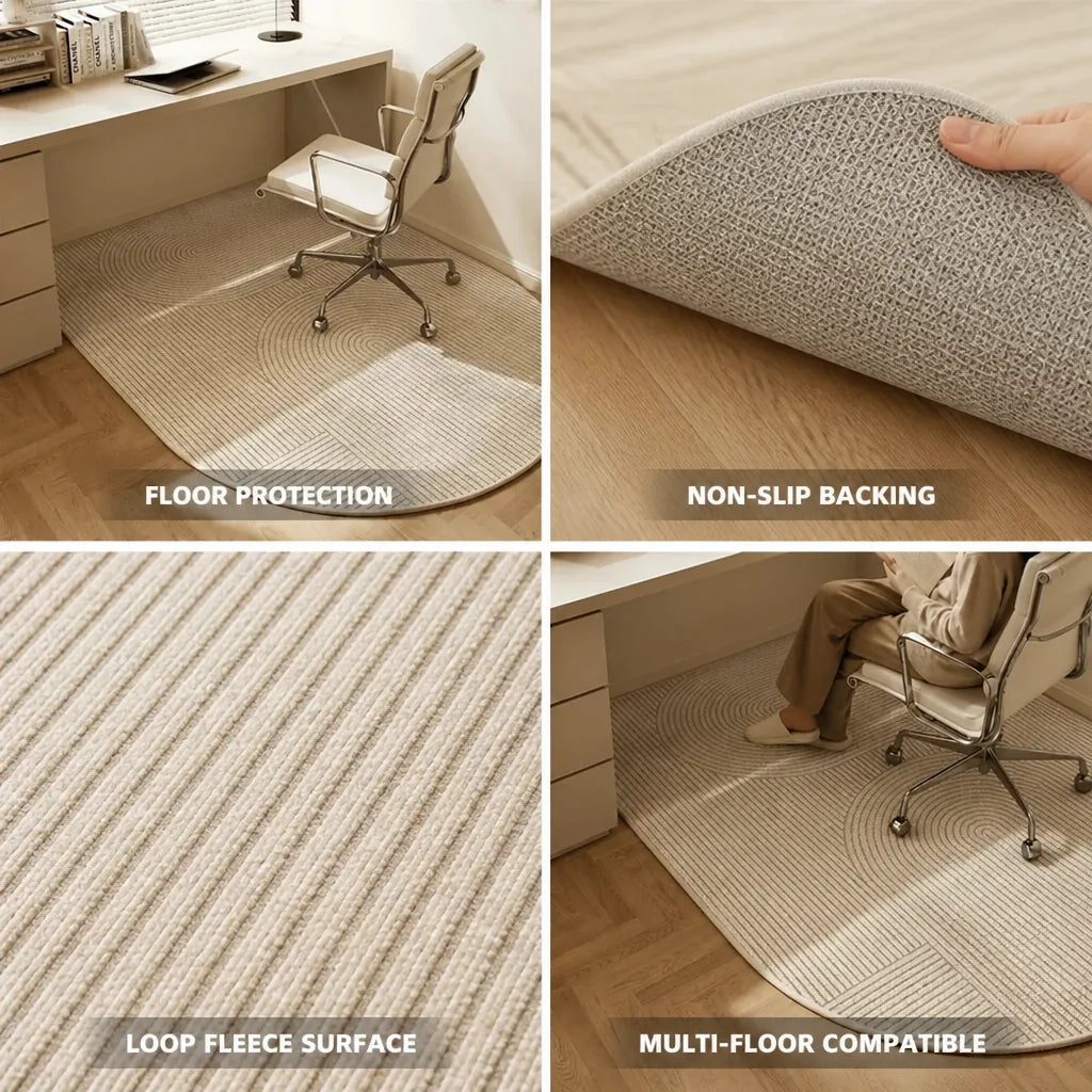 Loop Fleece Non-Slip Office Chair Mat