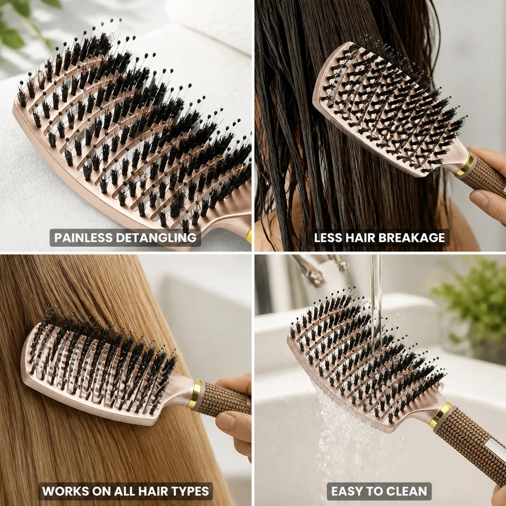 Gentle Detangling Hair Brush (Wet & Dry)