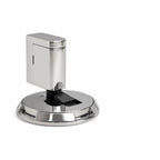 Self-Locking Solid Brass Door Stopper (Adhesive & Screw Mount)