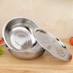 Stainless Steel Stackable Vegetable Cutter Set (Grater & Sieve)