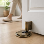 Self-Locking Solid Brass Door Stopper (Adhesive & Screw Mount)