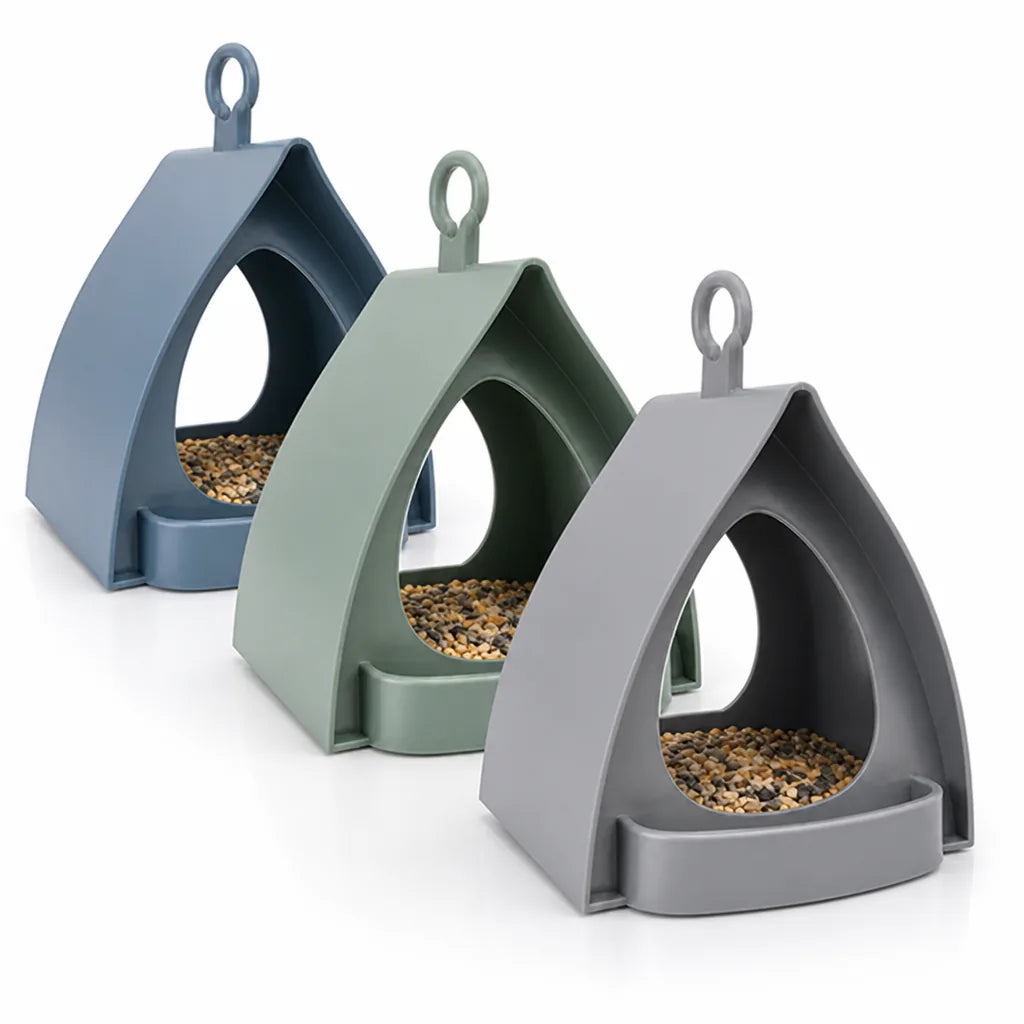 Protective Roof & Hanging Loop Window Bird Feeder