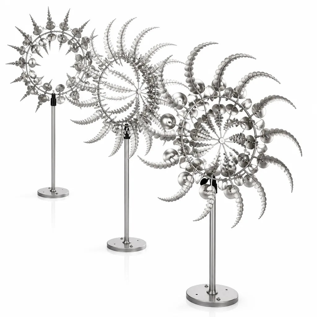 Rust-Resistant Iron Kinetic Wind Spinner (Includes Ground Stake)