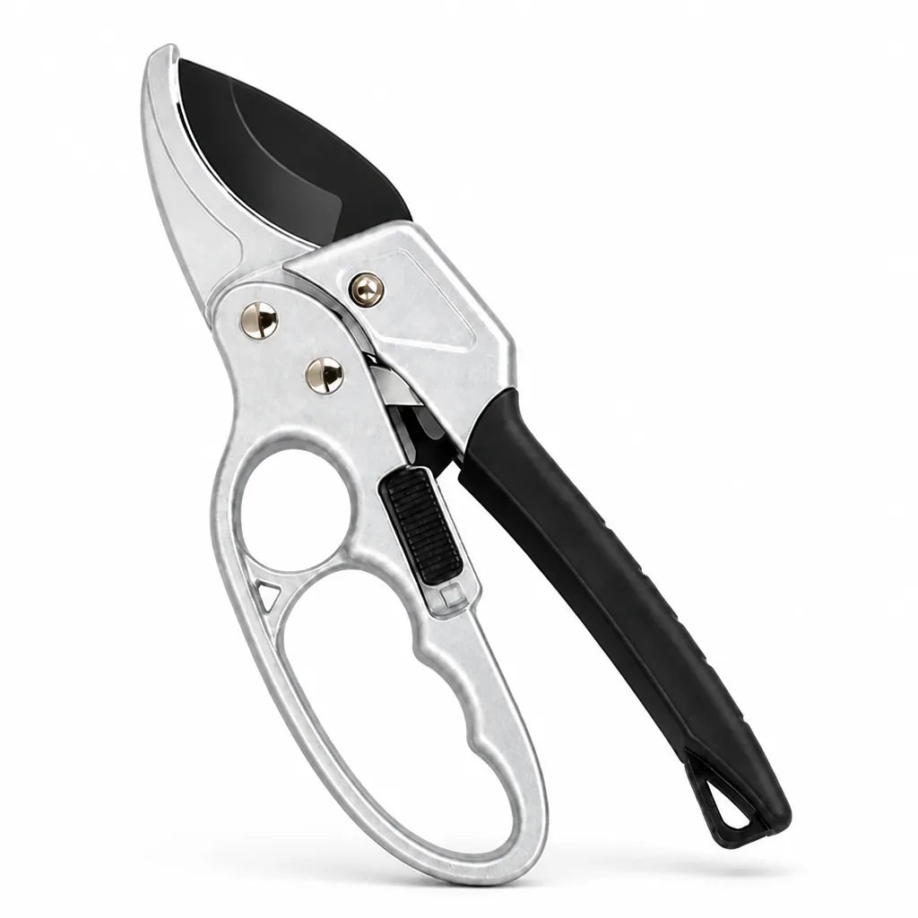 SK5 Steel Ratchet Garden Pruner (Non-Slip Handle)