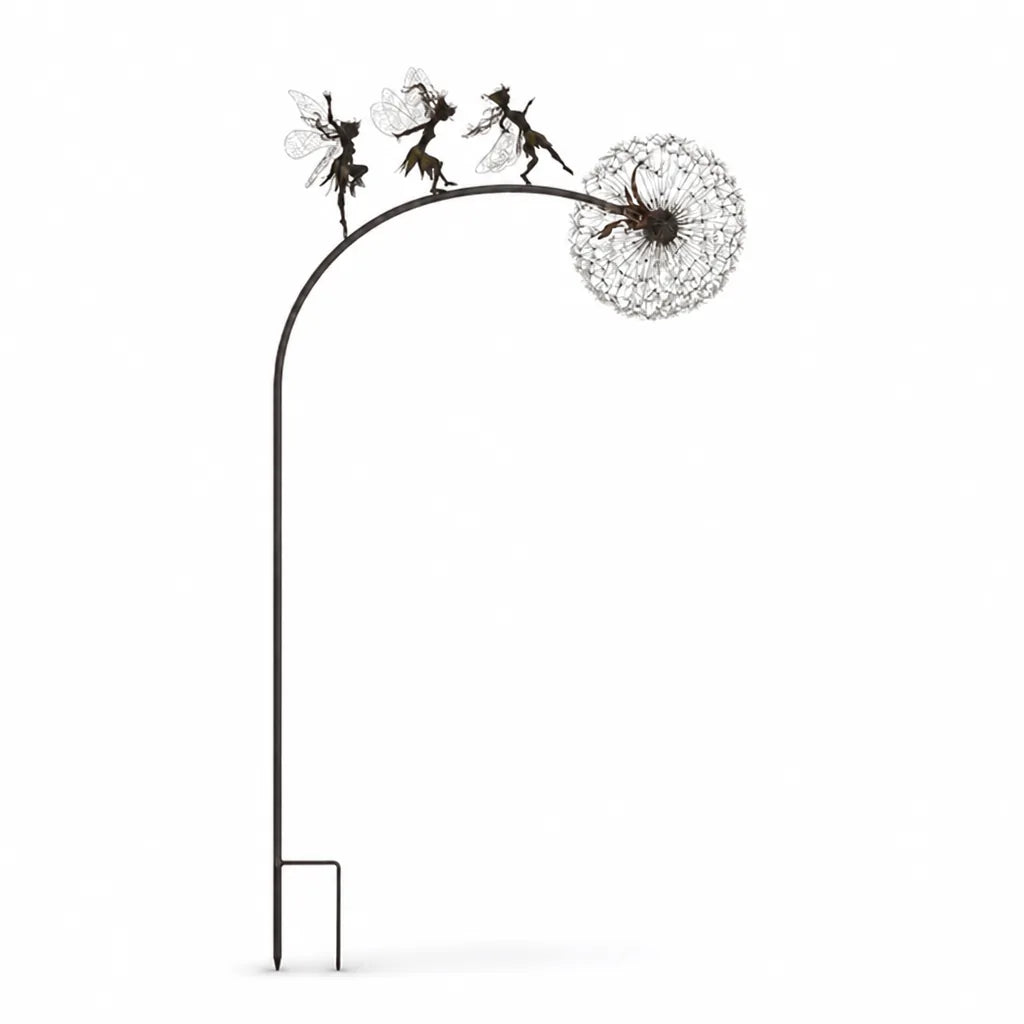 Stainless Steel Weather-Resistant Dandelion Garden Stake (68 or 82 cm)