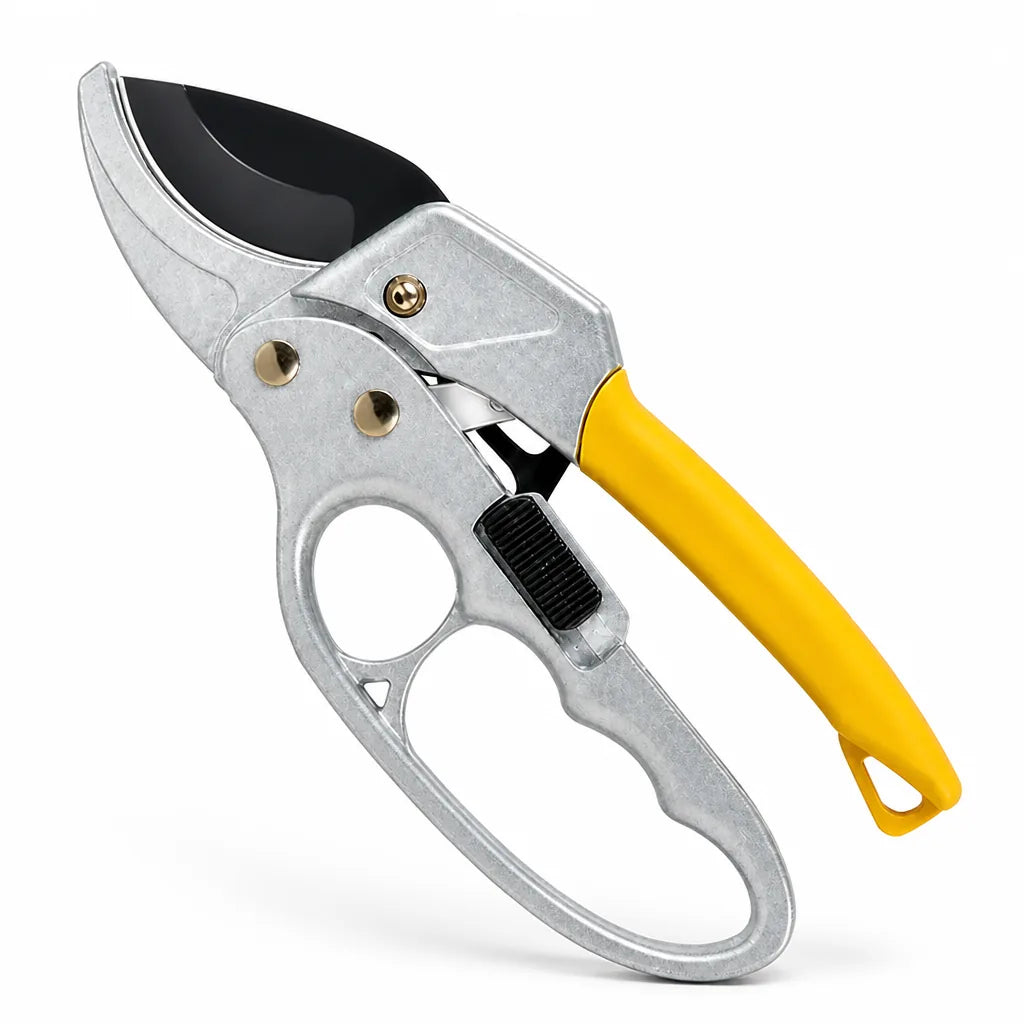 SK5 Steel Ratchet Garden Pruner (Non-Slip Handle)