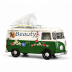 Handcrafted Iron Multicolored Floral Tissue Box