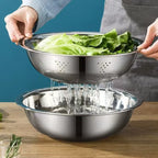 Stainless Steel Stackable Vegetable Cutter Set (Grater & Sieve)